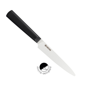 Picture of INNOVATIONwhite™ 5" Ceramic Tomato Knife - White Z212 Micro Serrated Blade with Non-Slip Black Handle