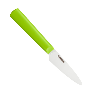 Picture of INNOVATIONwhite™   3" Ceramic Paring Knife - White Z212 Blade with Non-Slip Green Handle