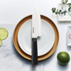 Picture of INNOVATIONwhite™   5.5" Ceramic Santoku Knife - White Z212 Blade with Non-Slip Black Handle