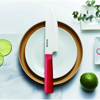Picture of INNOVATIONwhite™   5.5" Ceramic Santoku Knife - White Z212 Blade with Non-Slip Red Handle