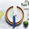 Picture of INNOVATIONwhite™   5.5" Ceramic Santoku Knife - White Z212 Blade with Non-Slip Blue Handle