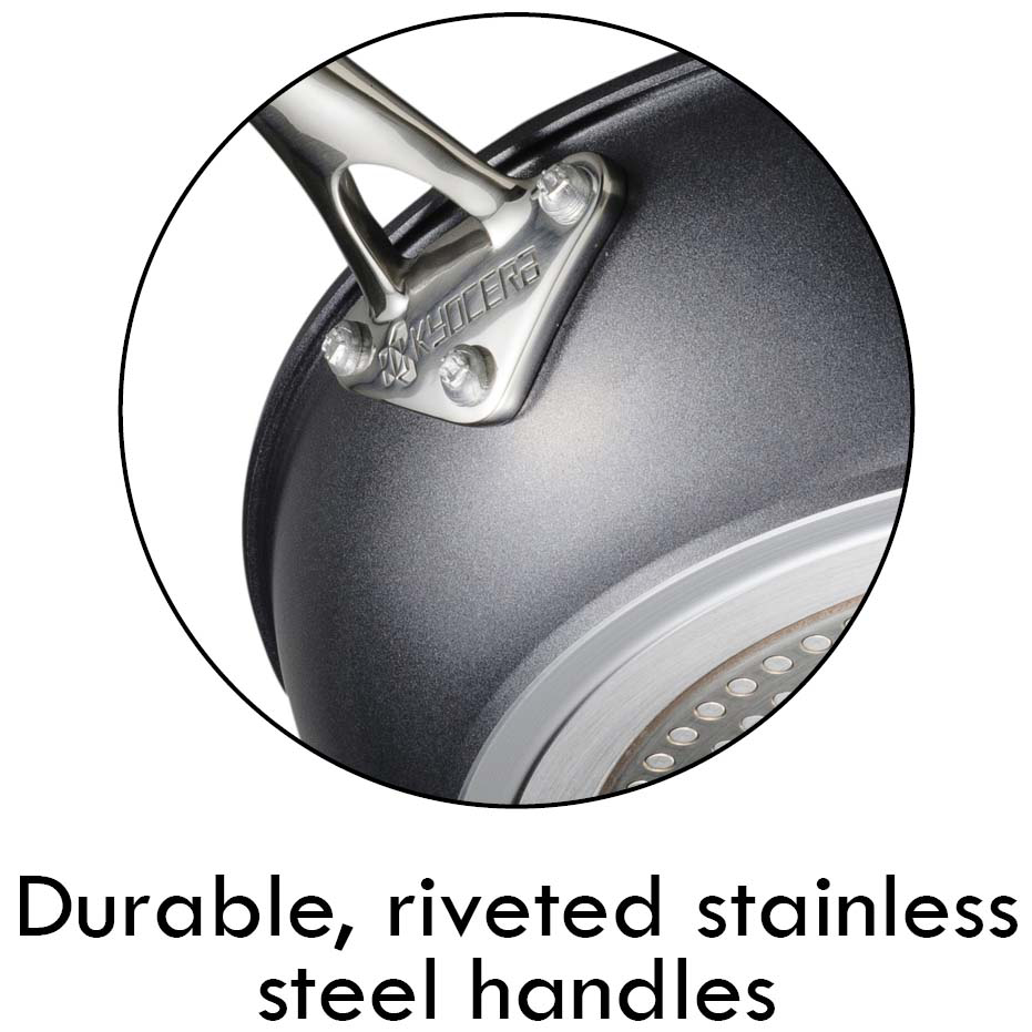 stainless steel riveted handle